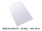 Receveur de douche design, avec évacuation d'eau en angle à 17 x 17 cm, Largeur 100 à 200 x l. 70 à 100 cm, anti glissant, fabrication sur mesure au cm, LIVRAISON OFFERTE